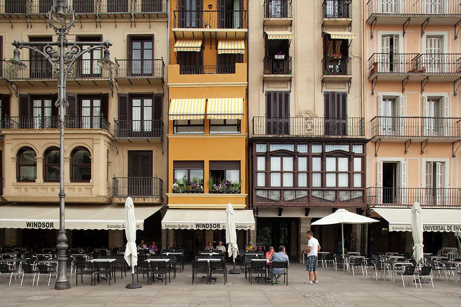 Architecture Photograph - Plaza Del Castillo In Pamplona, Spain by Pawel Toczynski