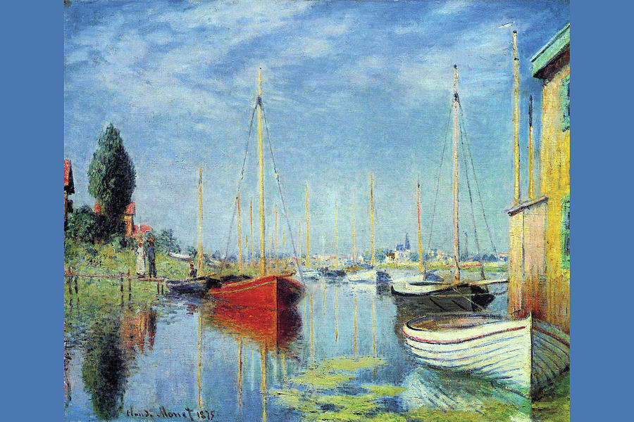 Pleasure Boats at Argenteuil Painting by Claude Monet