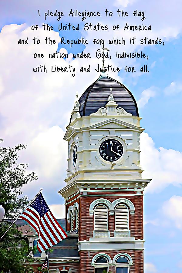 Flag Photograph - Pledge Of Allegiance by Cathy Lindsey
