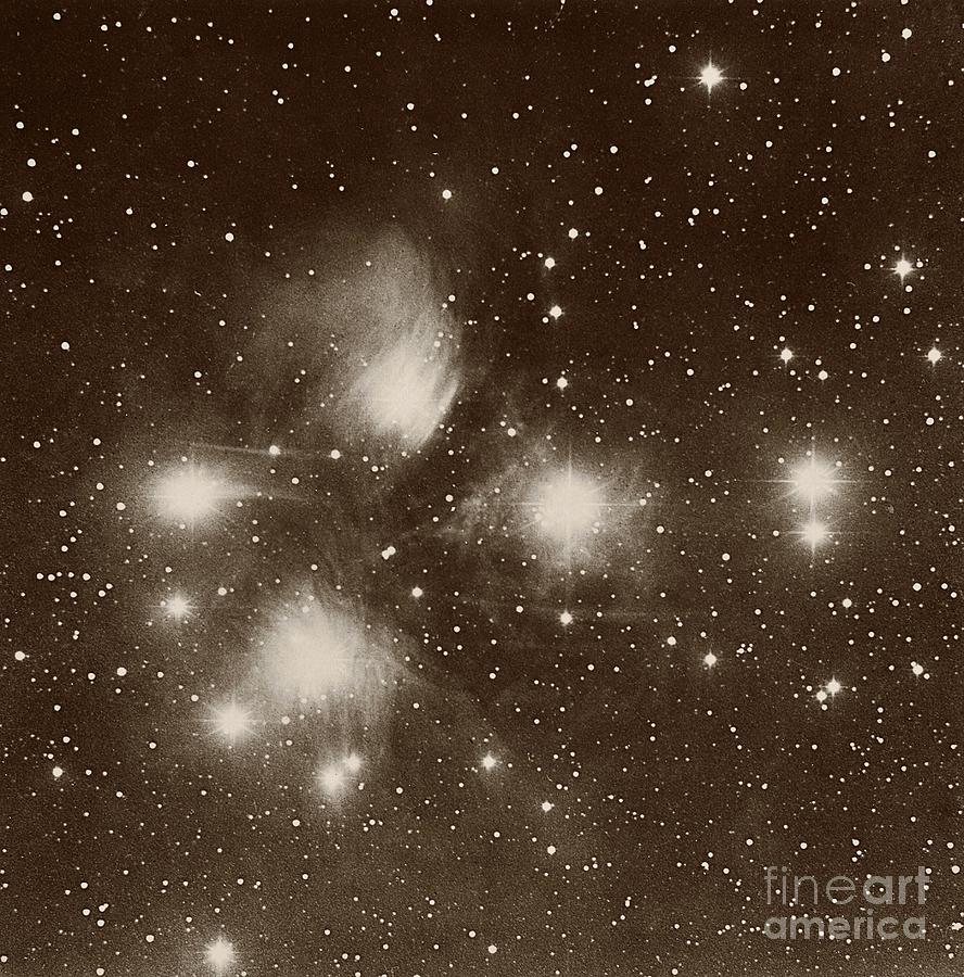 Pleiades Open Star Cluster Photograph by Eth-bibliothek Zürich/science Photo Library