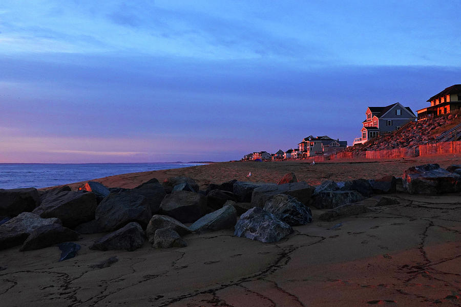 Plum Island Beach Newburyport Ma Sunrise Red Photograph By Toby Mcguire Fine Art America