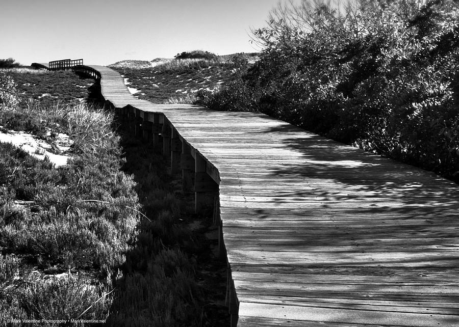 Plum Island Walkway Photograph by Mark Valentine