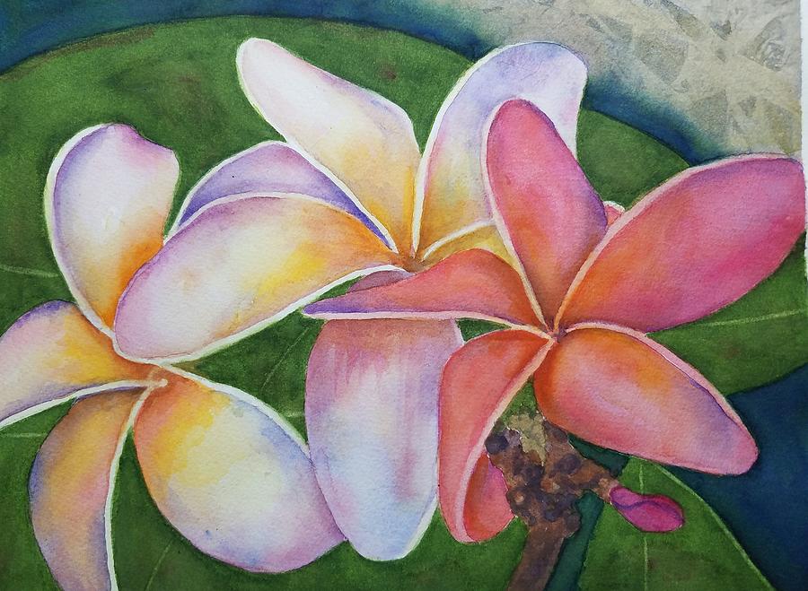 Flower Painting - Plumeria II by Deane Locke