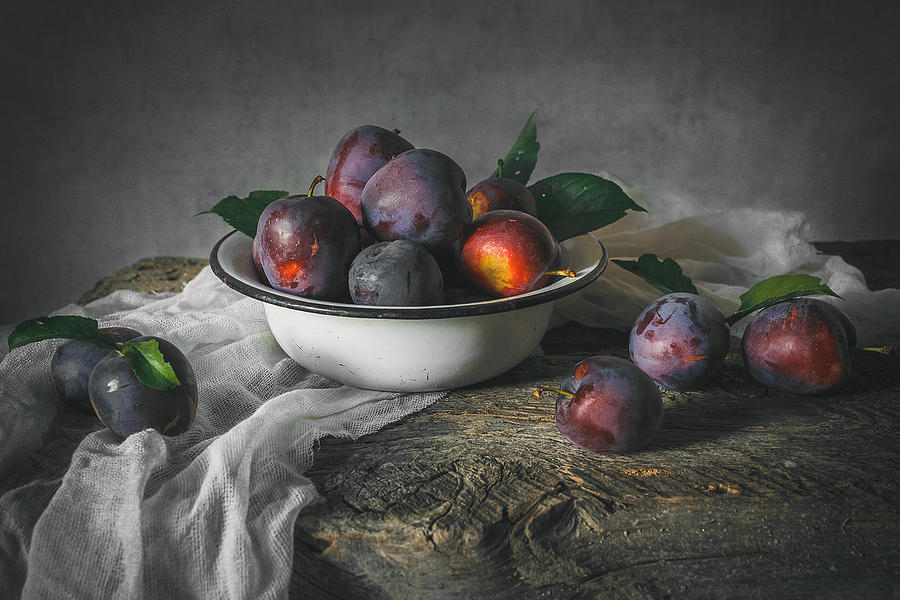 Plums Photograph by Inna Sukhova - Fine Art America