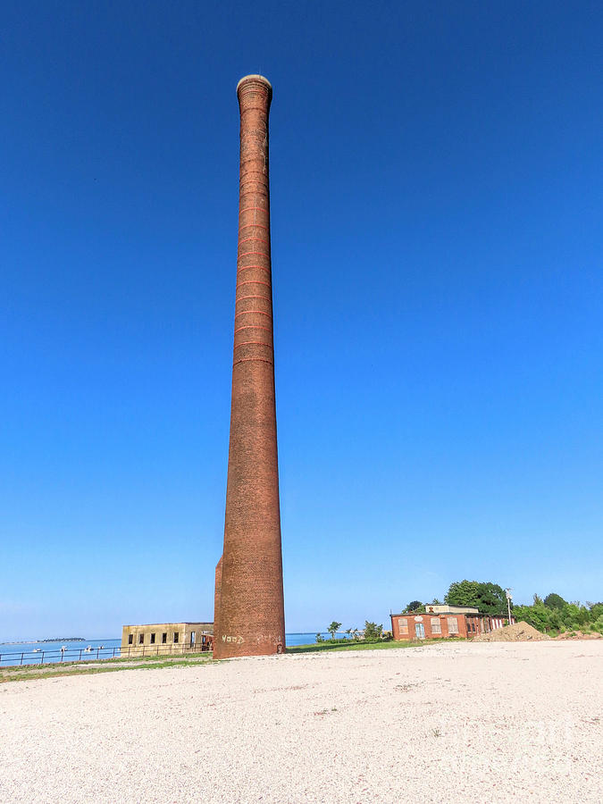 Plymouth Cordage Co Smokestack Photograph by Janice Drew