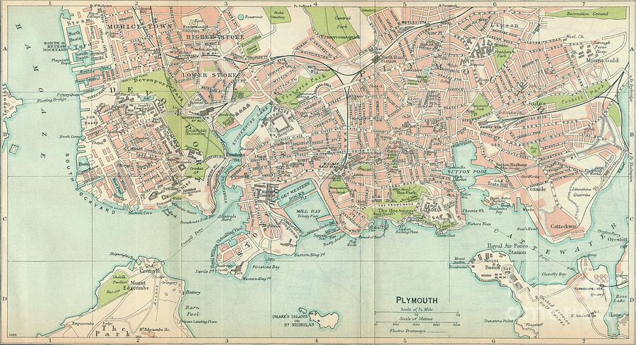 Plymouth Drawing by Print Collector