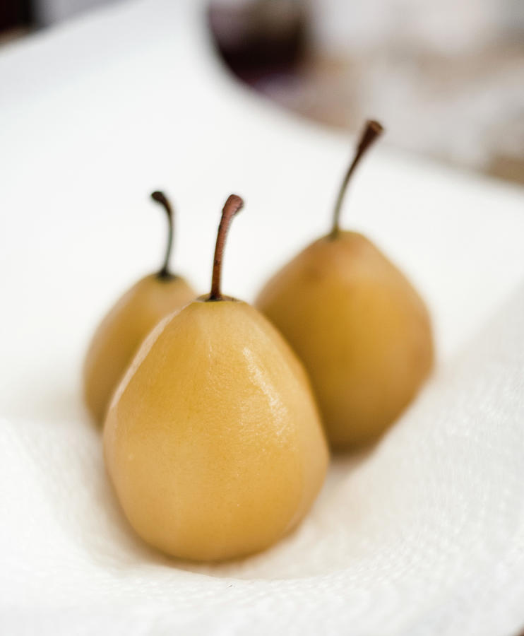 Poached Pears Photograph by Carrie Ann Kouri