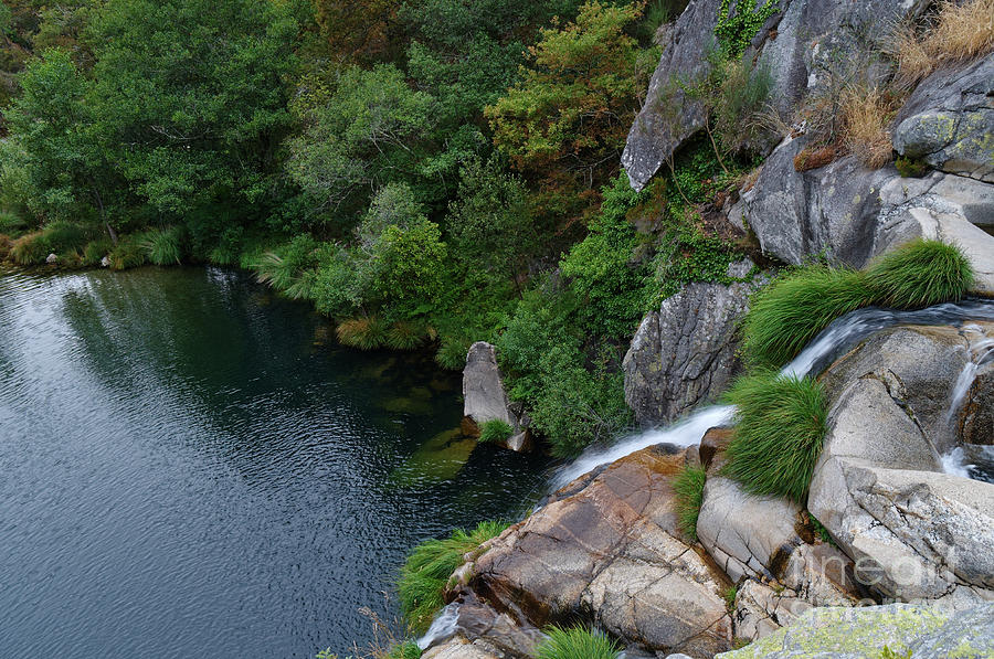 River Photograph - Poco Negro Waterfall From Above In Carvalhais 3 by Angelo DeVal River Photograph - Poco Negro Waterfall From Above In Carvalhais 3 by Angelo DeVal