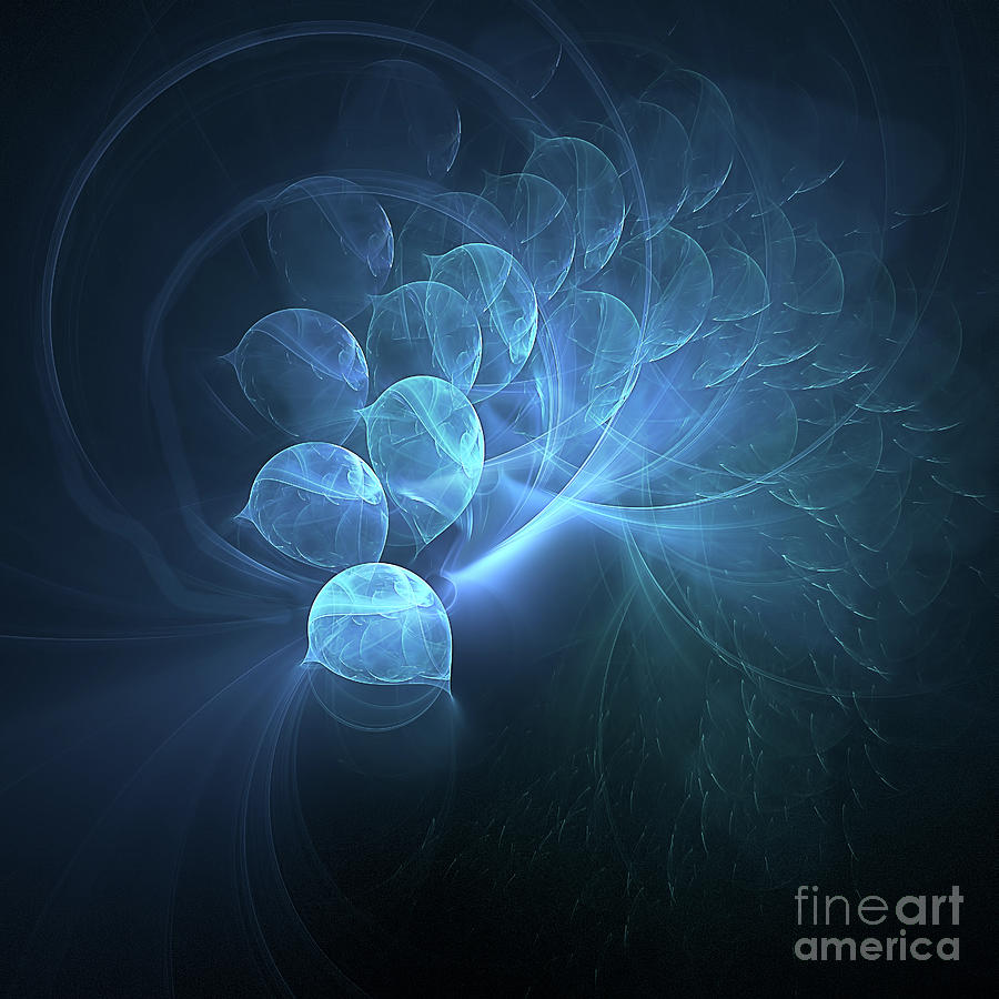 Poetic Blue Digital Art by Elisabeth Lucas - Fine Art America