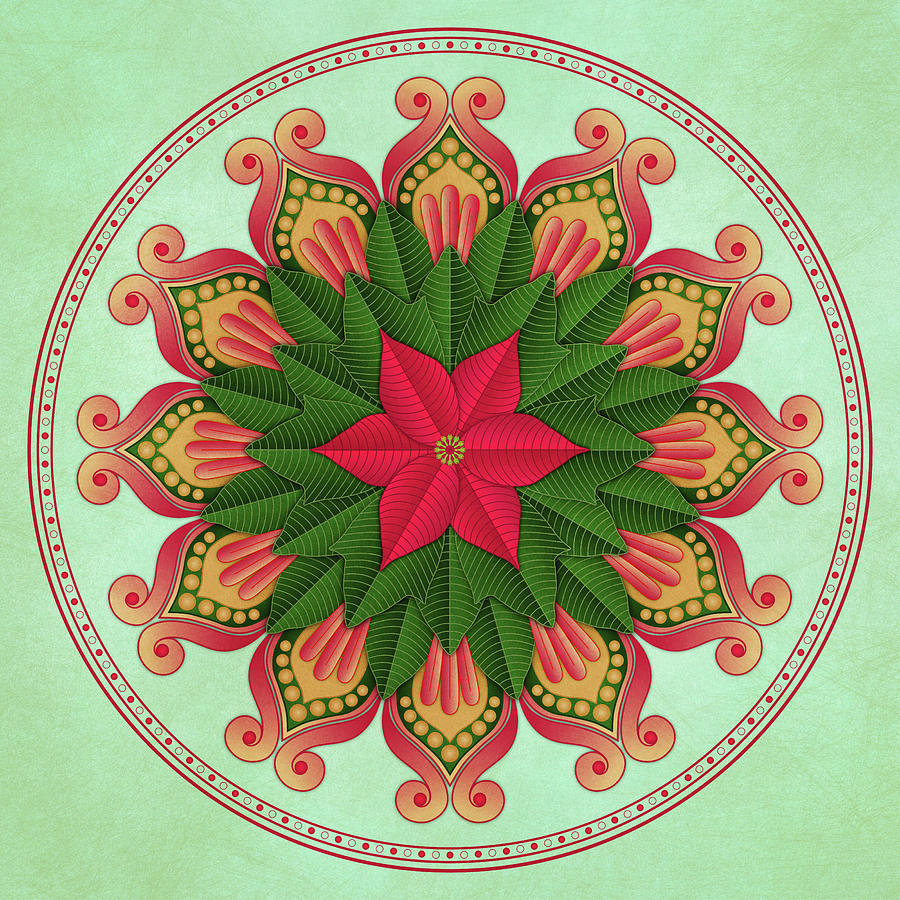 Poinsettia Mandala by Debi Dalio Poinsettia Mandala by Debi Dalio