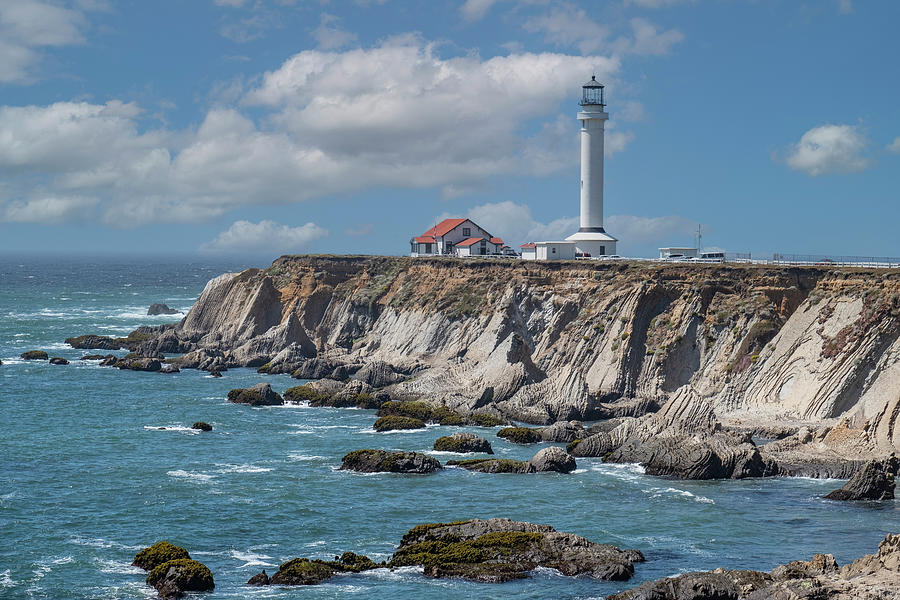 Lighthouse Photograph - Point Arena Lighthouse A Northern by Betty Sederquist