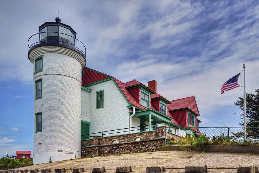 Lighthouse Photograph - Point Betsie No 1 - Michigan by Nikolyn McDonald