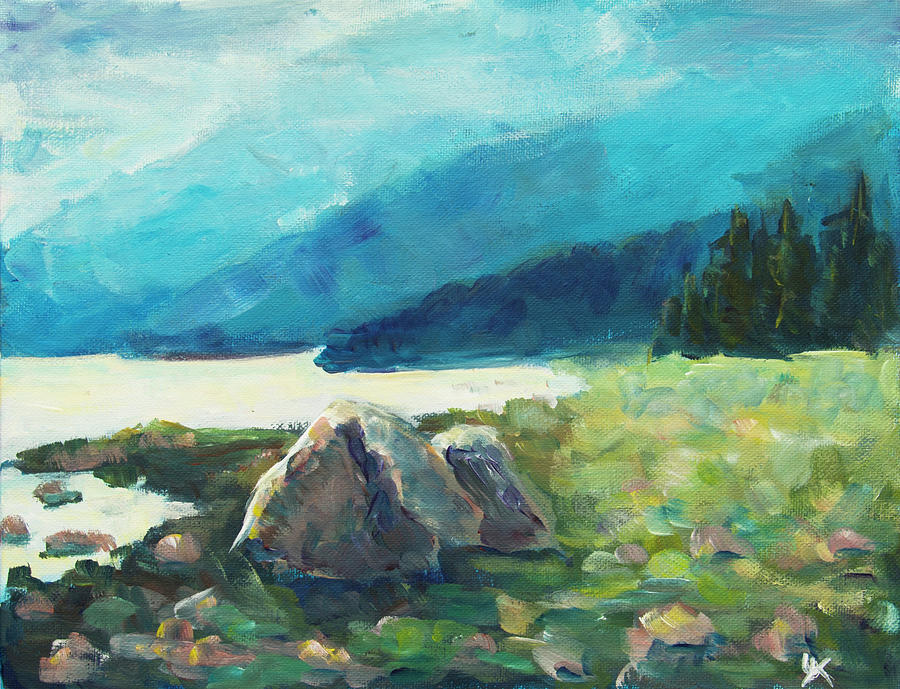 Point Bridget Juneau Alaska Painting by Yulia Kazansky - Fine Art America