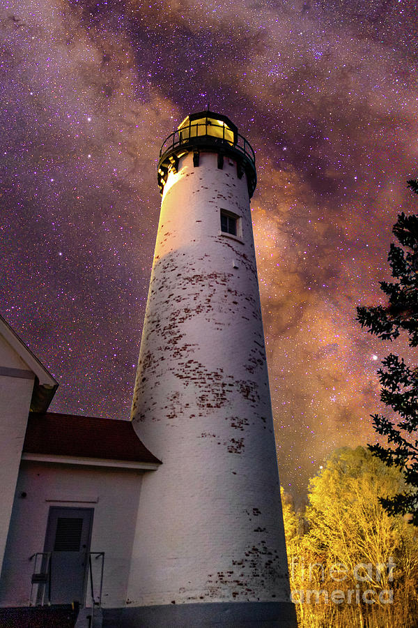 Point Iroquois Lighthouse Brimley, Michigan -4361 Photograph by Norris Seward