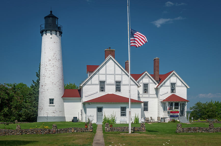 Point Iroquois Lighthouse Photograph by Gary McCormick