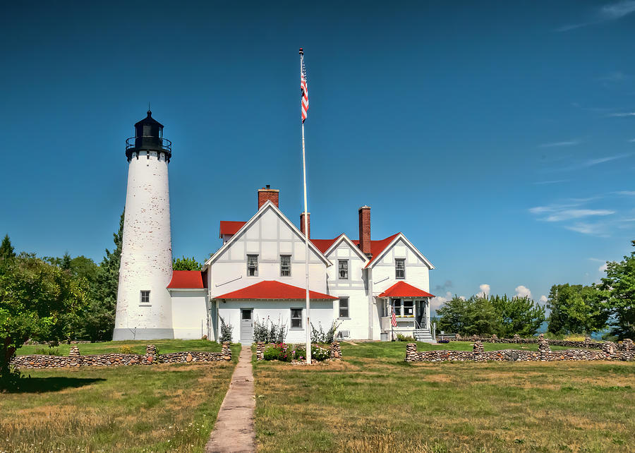 Architecture Photograph - Point Iroquois Lighthouse by Phyllis Taylor