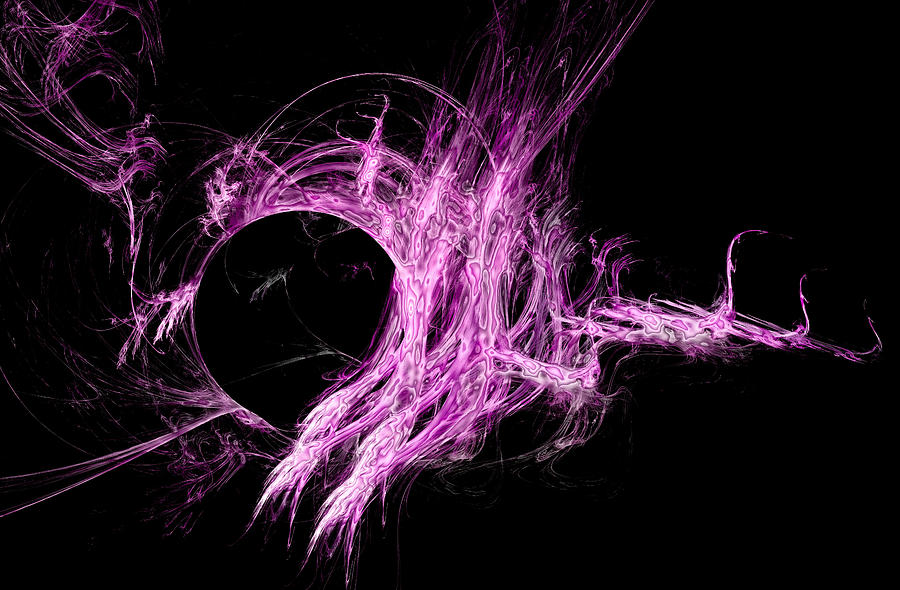 Point of Matter Magenta Digital Art by Don Northup