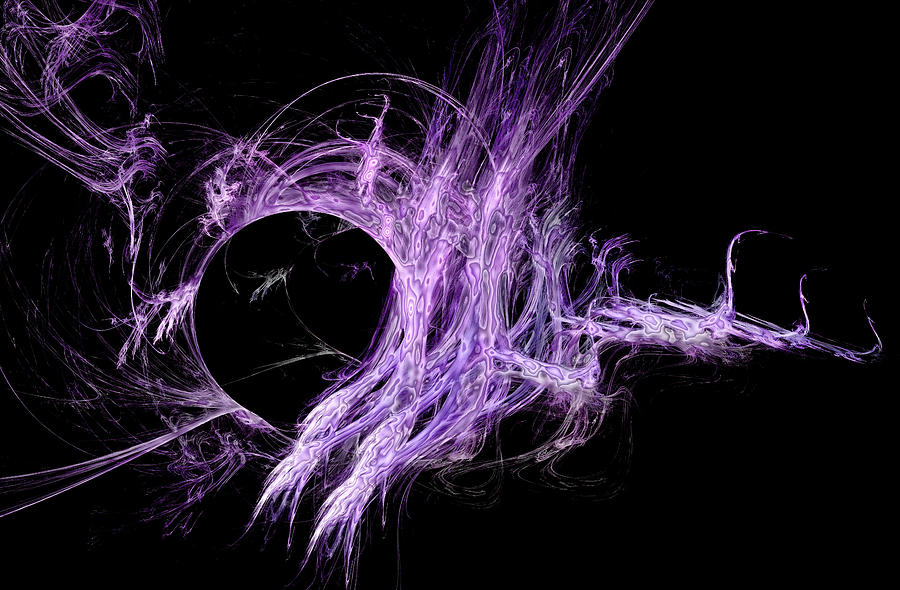 Point of Matter Purple Digital Art by Don Northup