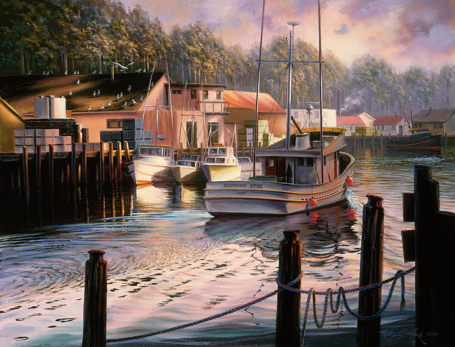 Boat Painting - Point Of View by Nicky Boehme