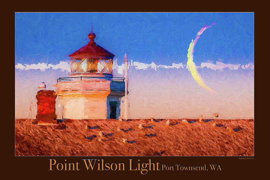 Point wilson Light 1 Painting by Mike Penney