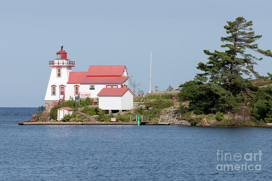 Pointe au Baril Range Front Lighthouse Ontario Canada Photograph by Louise Heusinkveld