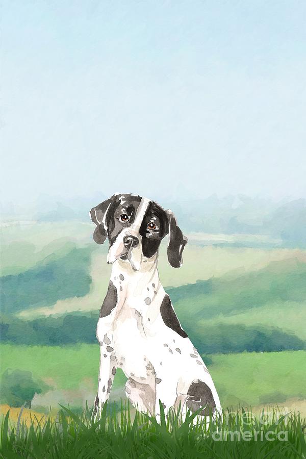 Pointer Painting by John Edwards