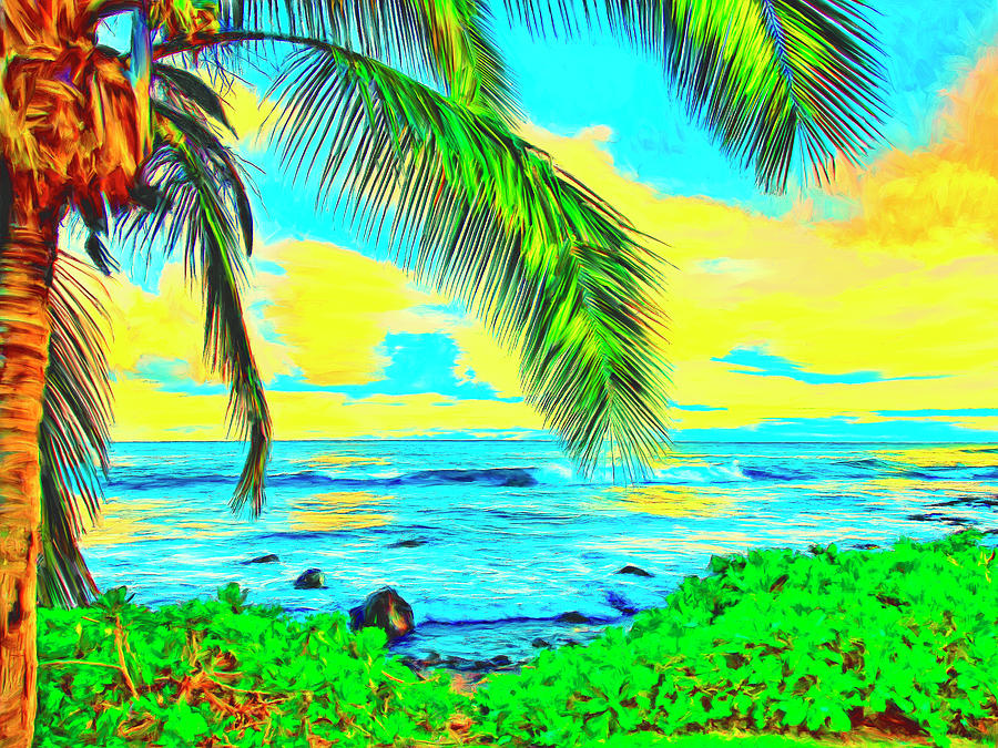 Poipu Sunrise Painting by Dominic Piperata