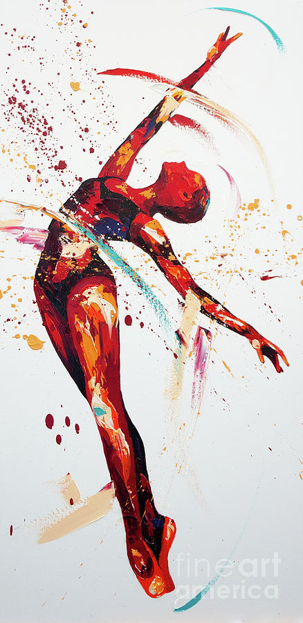 Abstract Painting - Poise by Penny Warden