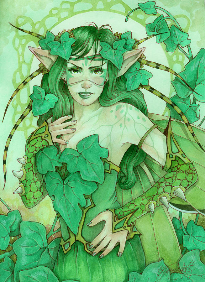 poison ivy painting