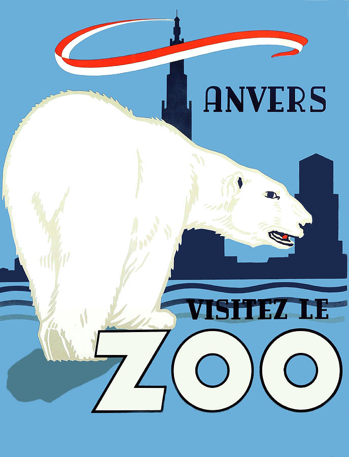 Polar Bear Digital Art - Pola Bear Zoo by Long Shot