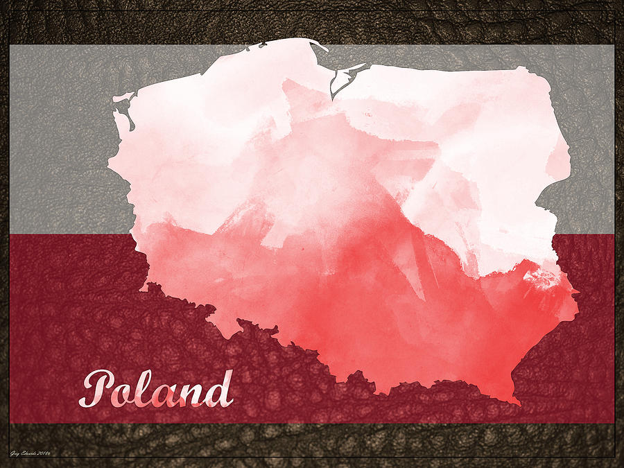 Poland Watercolor Map Style 6 Painting by Greg Edwards