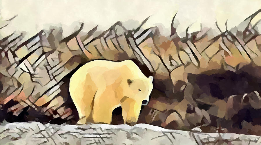 Polar Bear Painting by Chris Butler