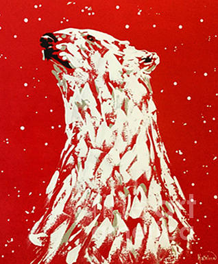 Polar Bear Coca Cola Painting