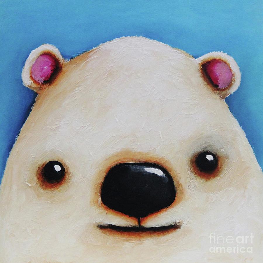 Polar Bear Painting by Lucia Stewart