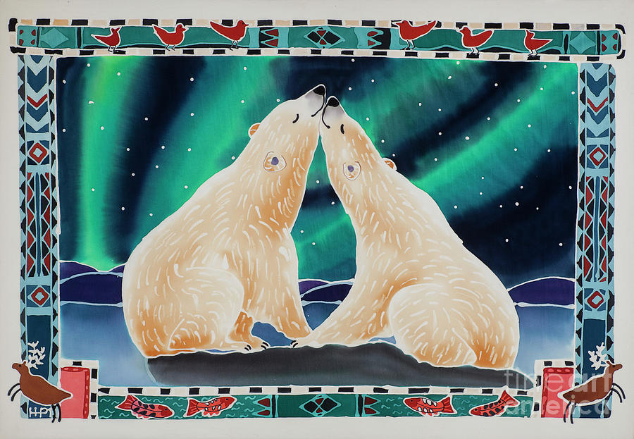 Bear Painting - Polar Bear Night by Harriet Peck Taylor