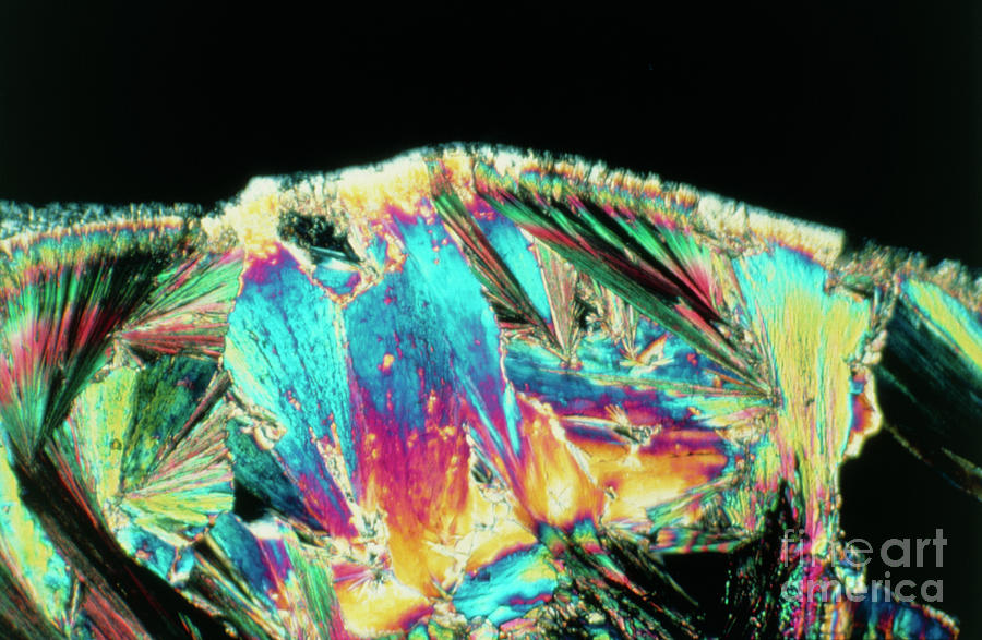 Polarised Lm Of Zinc Acetate Photograph by John W. Alexanders/science Photo Library