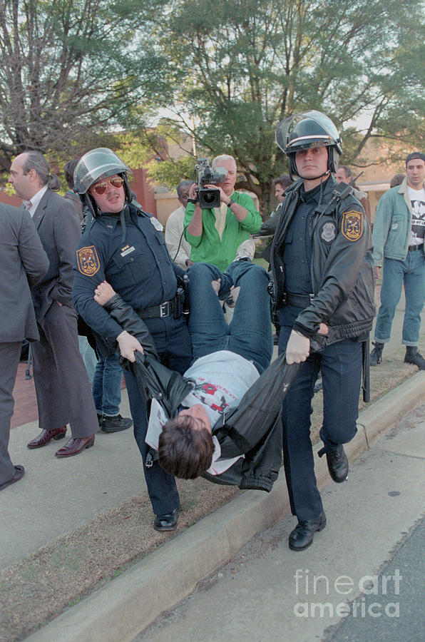 Police Carrying Gay Right Activist Photograph by Bettmann