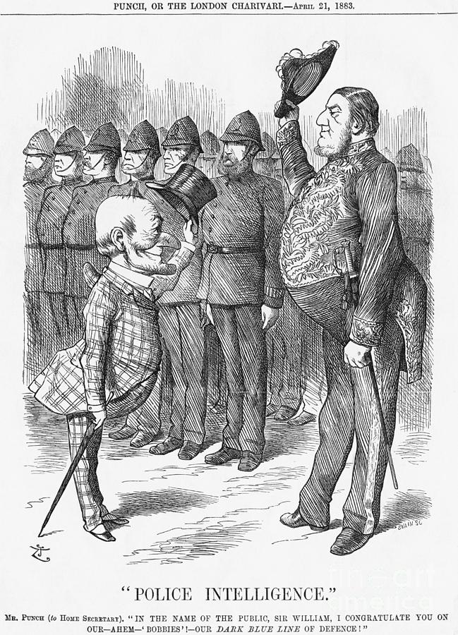 Police Intelligence, 1883. Artist Drawing by Print Collector