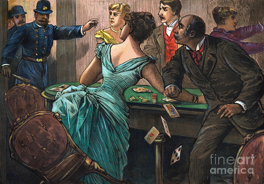 Police Raiding Female Gambling Den Photograph by Bettmann