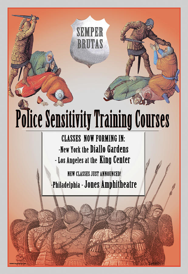 Police Sensitivity Training Courses Painting by Wilbur Pierce