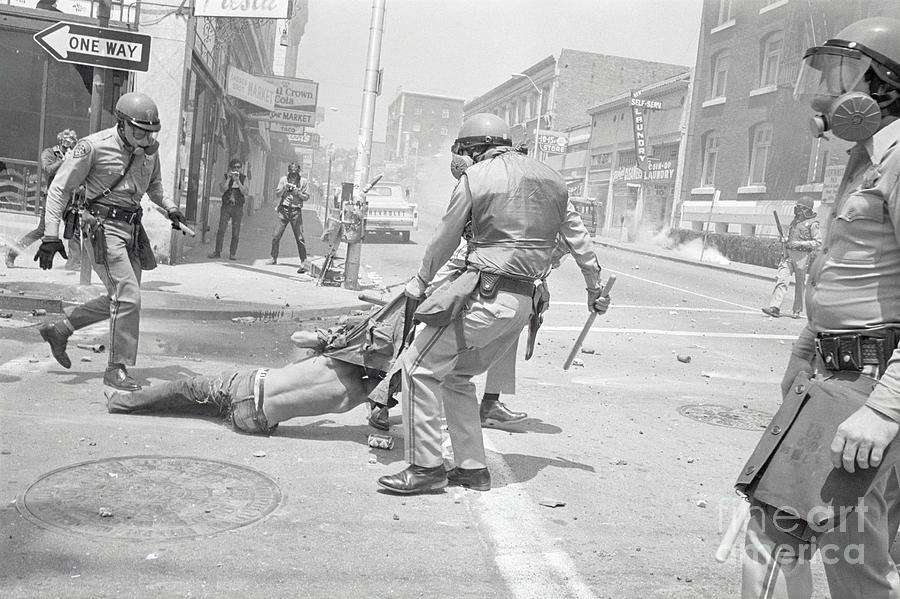 Policeman Dragging Away Demonstrator Photograph by Bettmann