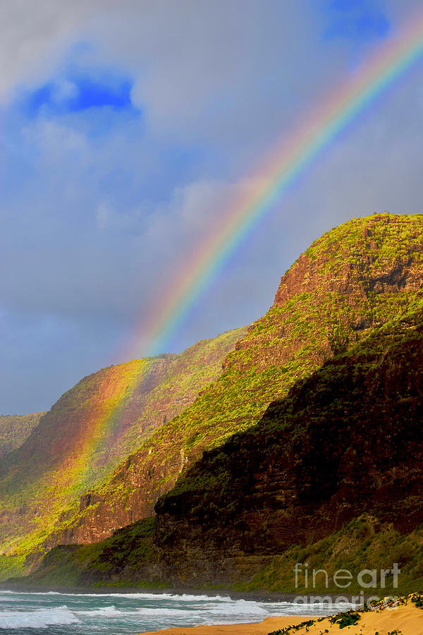 Polihale Rainbows End Photograph by Debra Banks