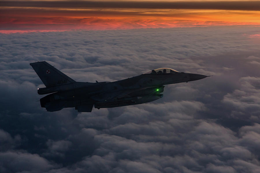 Polish Air Force F-16c Jet Flying Photograph by Timm Ziegenthaler
