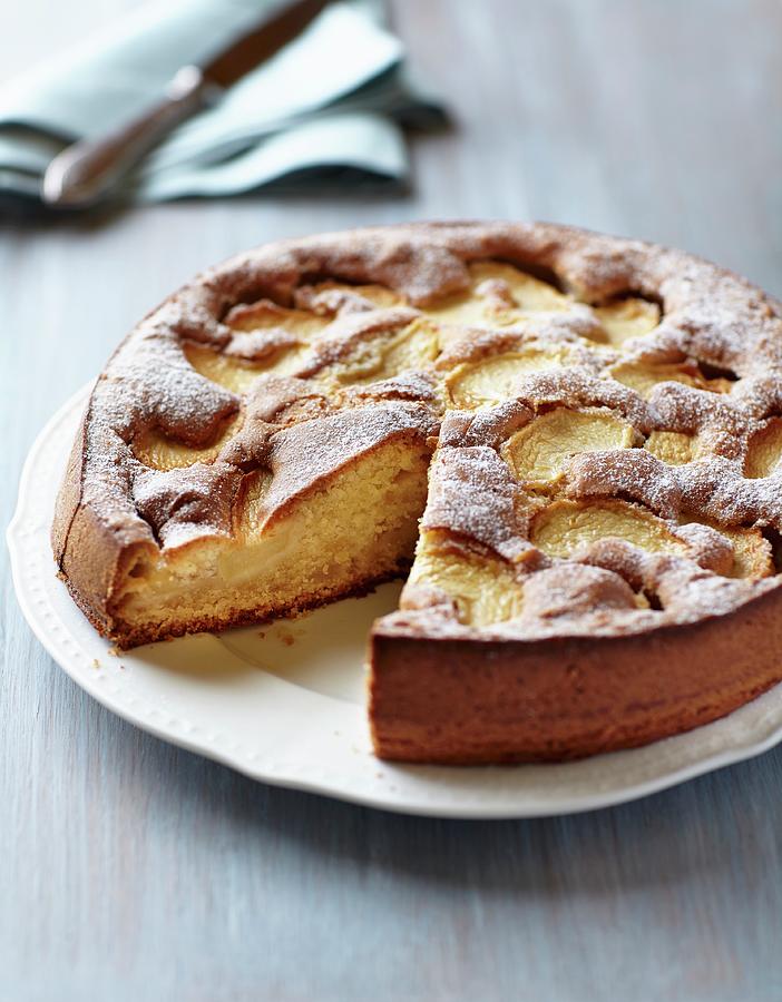 Polish Apple Cake szarlotka On A Plate Photograph by B.&.e.dudzinski ...