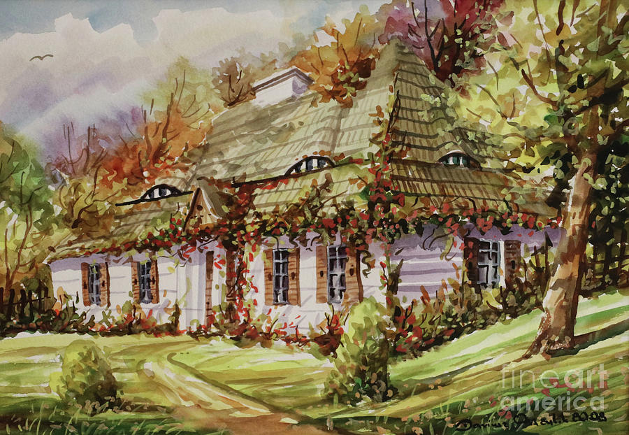 Polish Manor Painting by Dariusz Orszulik