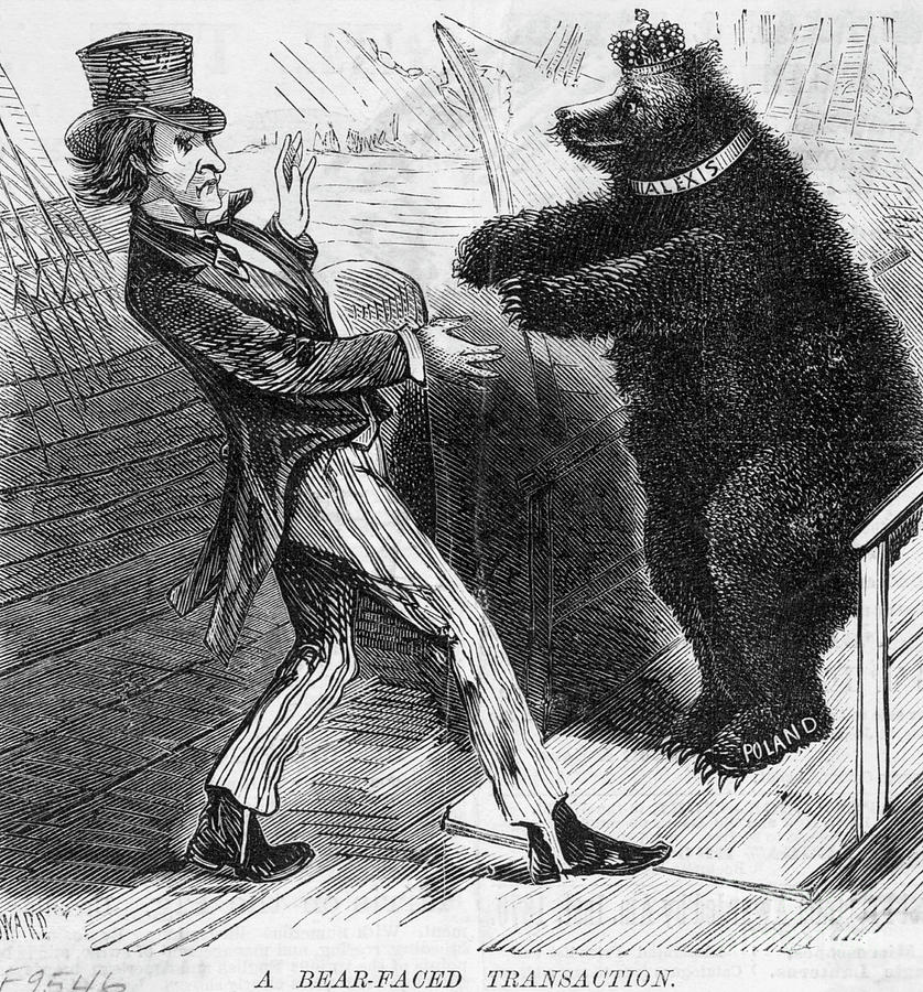 Political Cartoon Of 1871 Russia And Usa Photograph by Bettmann