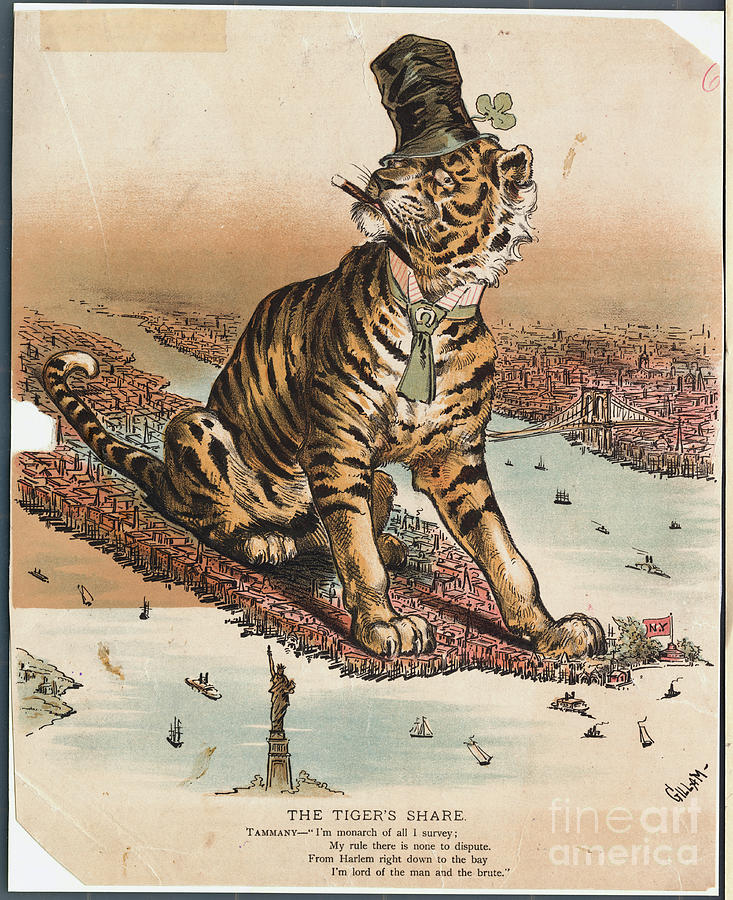 Political Ilustration Depicting Tiger Photograph by Bettmann - Fine Art ...