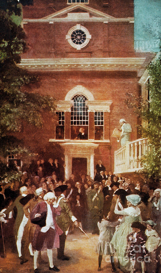 Politicians Outside Independence Hall Photograph by Bettmann