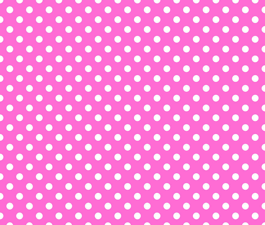 Polka Dot White On Pink Digital Art by Filip Schpindel - Fine Art America