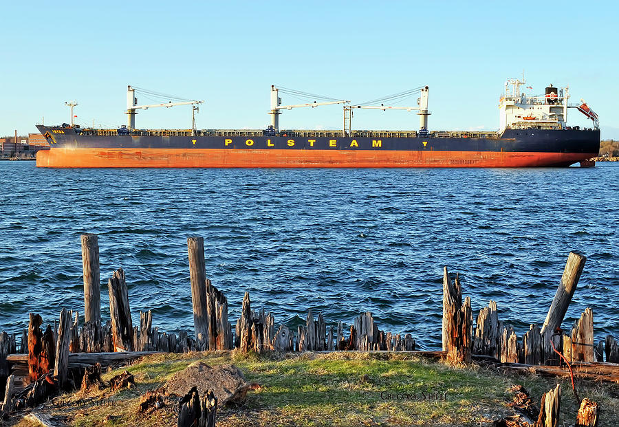 Polsteam Iryda Freighter Photograph by Gregory Steele